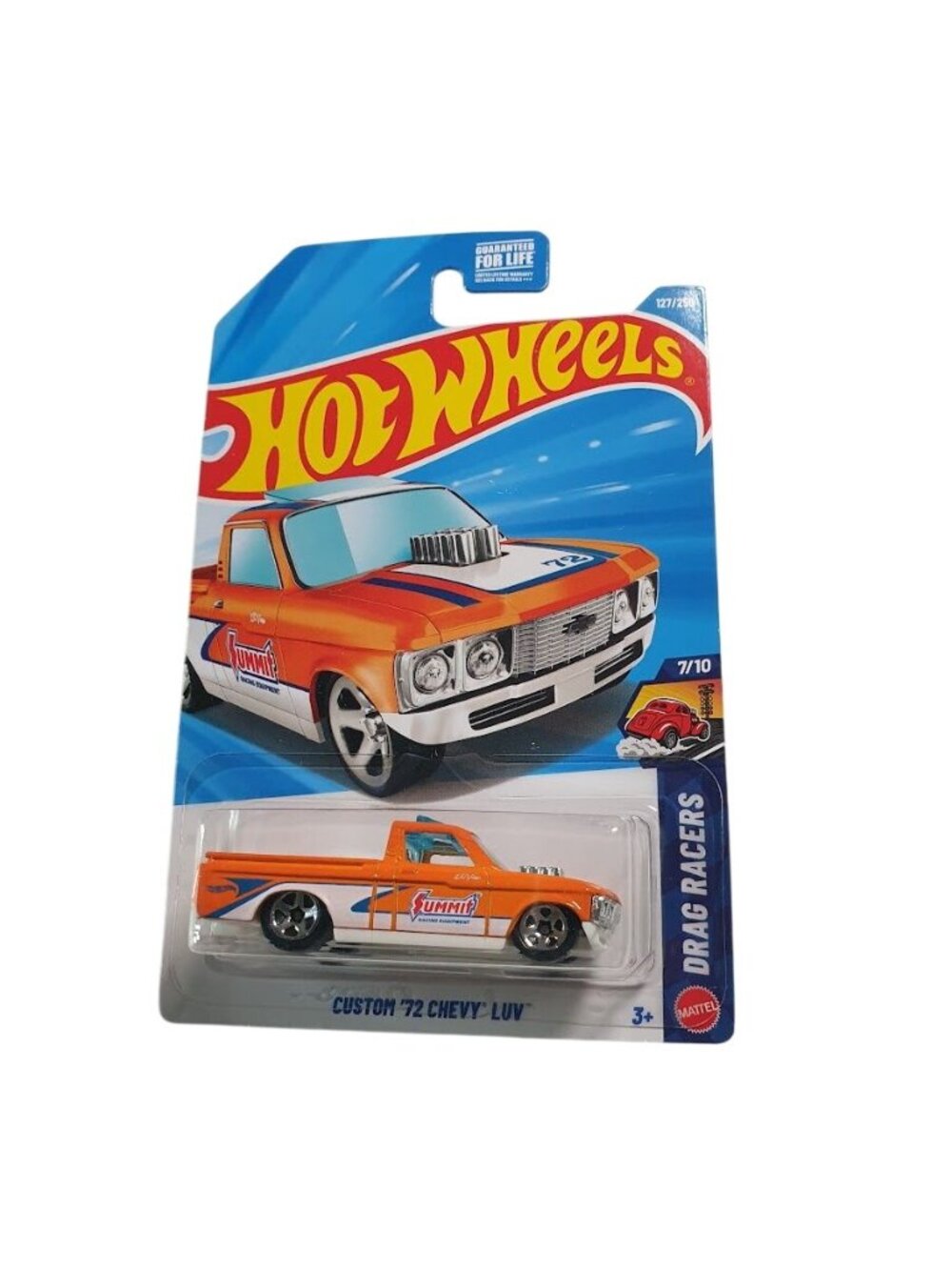 Hot Wheels Custom 72 Chevy Luv Orange Drag Racers Collector Diecast 127 250 New